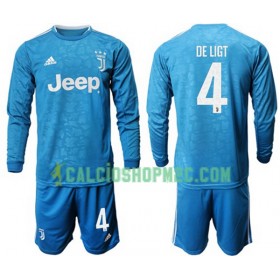 Juventus De Ligt 4 Bambino Maglia Terza 2019/2020 Manica Lunga (+ Pantaloncini)